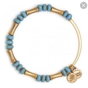 Eden Equinox Turquoise/Gold Bangle + Dust Bag